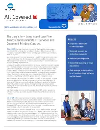 Legal Industry, Certilman, Balin, Adler, Hyman, case study, Konica-Minolta, NW Imaging Analysts