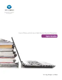 ECM, Higher Education, Konica-Minolta, NW Imaging Analysts