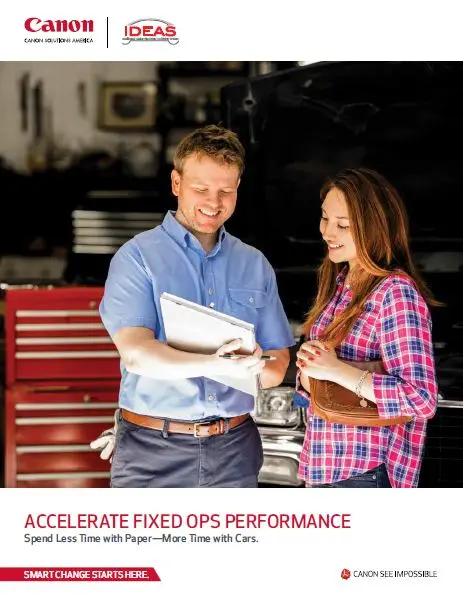 Canon, IDEAS Brochure, NW Imaging Analysts