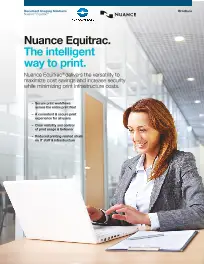 KM, Equitrac Express, Brochure, Konica-Minolta, NW Imaging Analysts
