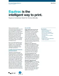 KM, Equitrac, Office Express, Konica-Minolta, NW Imaging Analysts