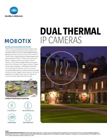 Mobotix, Dual Thermal IP Cameras, Konica Minolta, NW Imaging Analysts