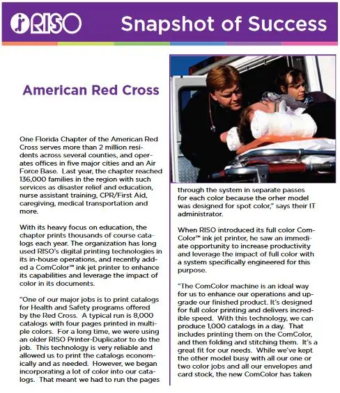 Riso, American Red Cross, NW Imaging Analysts