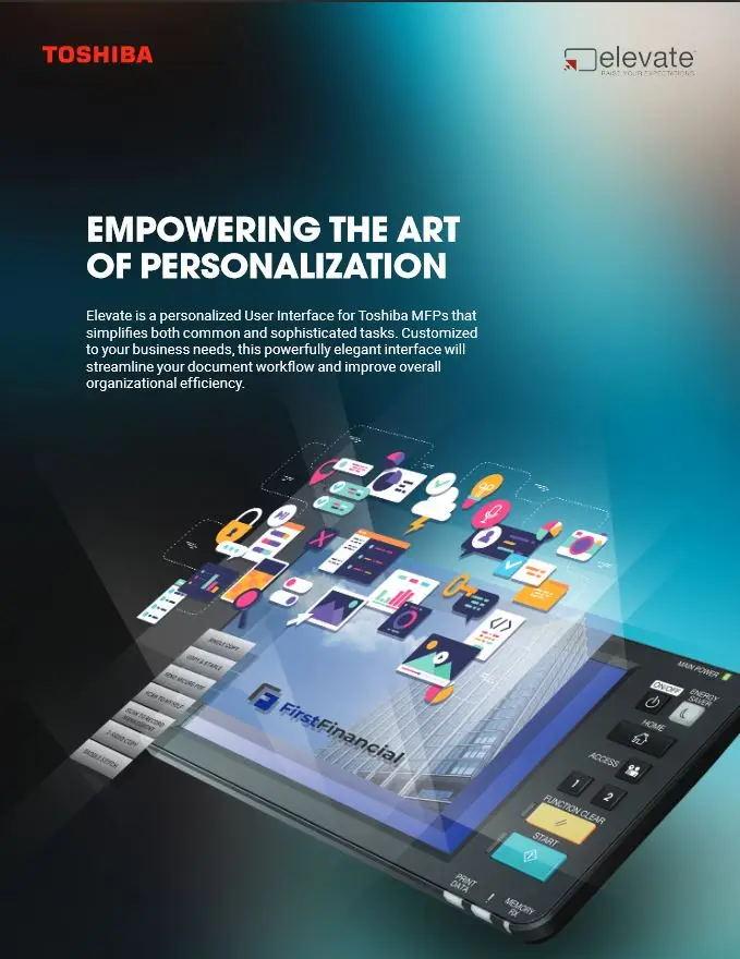 Elevate, Brochure, Toshiba, NW Imaging Analysts