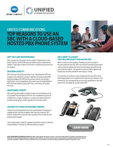 Unified Communications, Hosted PBX, Phone System, Konica Minolta, NW Imaging Analysts