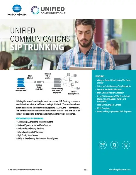 Unified Communications, SIP Trunking, Konica Minolta, NW Imaging Analysts