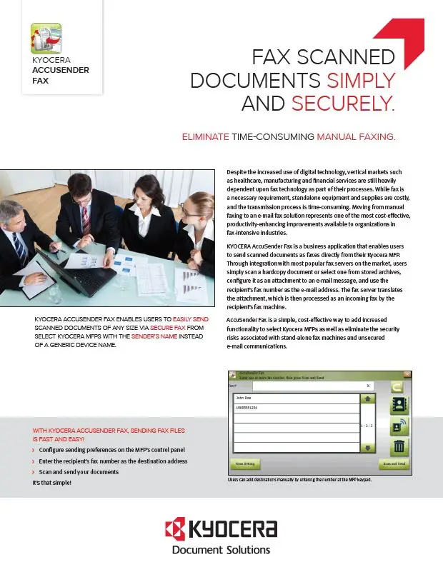 Kyocera, Software, Capture, Distribution, Accusender Fax, NW Imaging Analysts