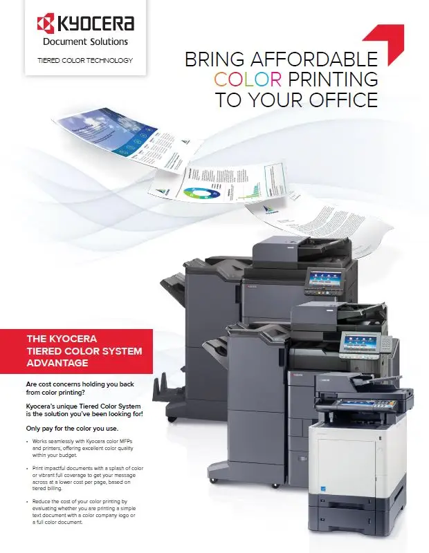 Kyocera, Software, Cost Control And Security, Tiered Color Monitor, NW Imaging Analysts