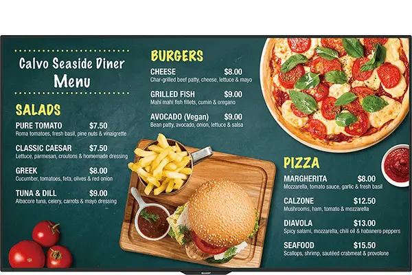 Sharp, Professional Display, menu, NW Imaging Analysts