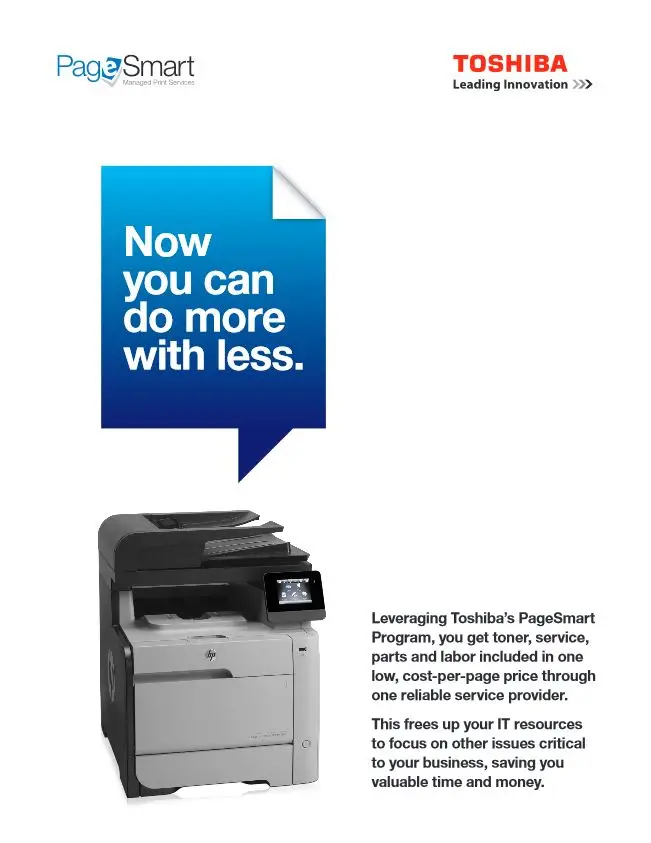 Page Smart, MPS, MDS, Toshiba, NW Imaging Analysts